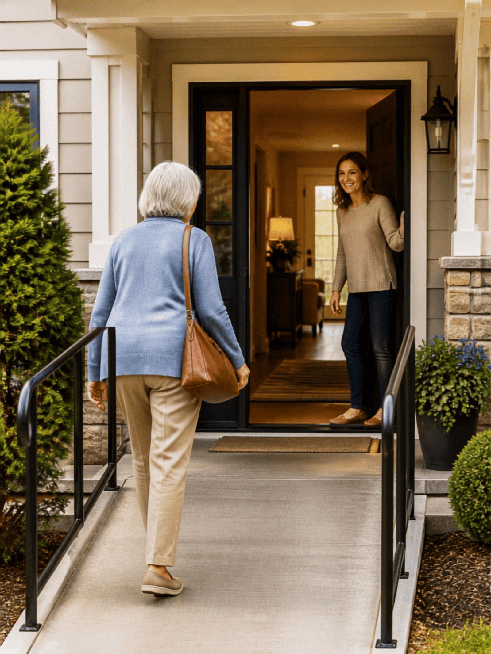 Preparing Entrances and Steps Before Someone Comes Home From the Hospital